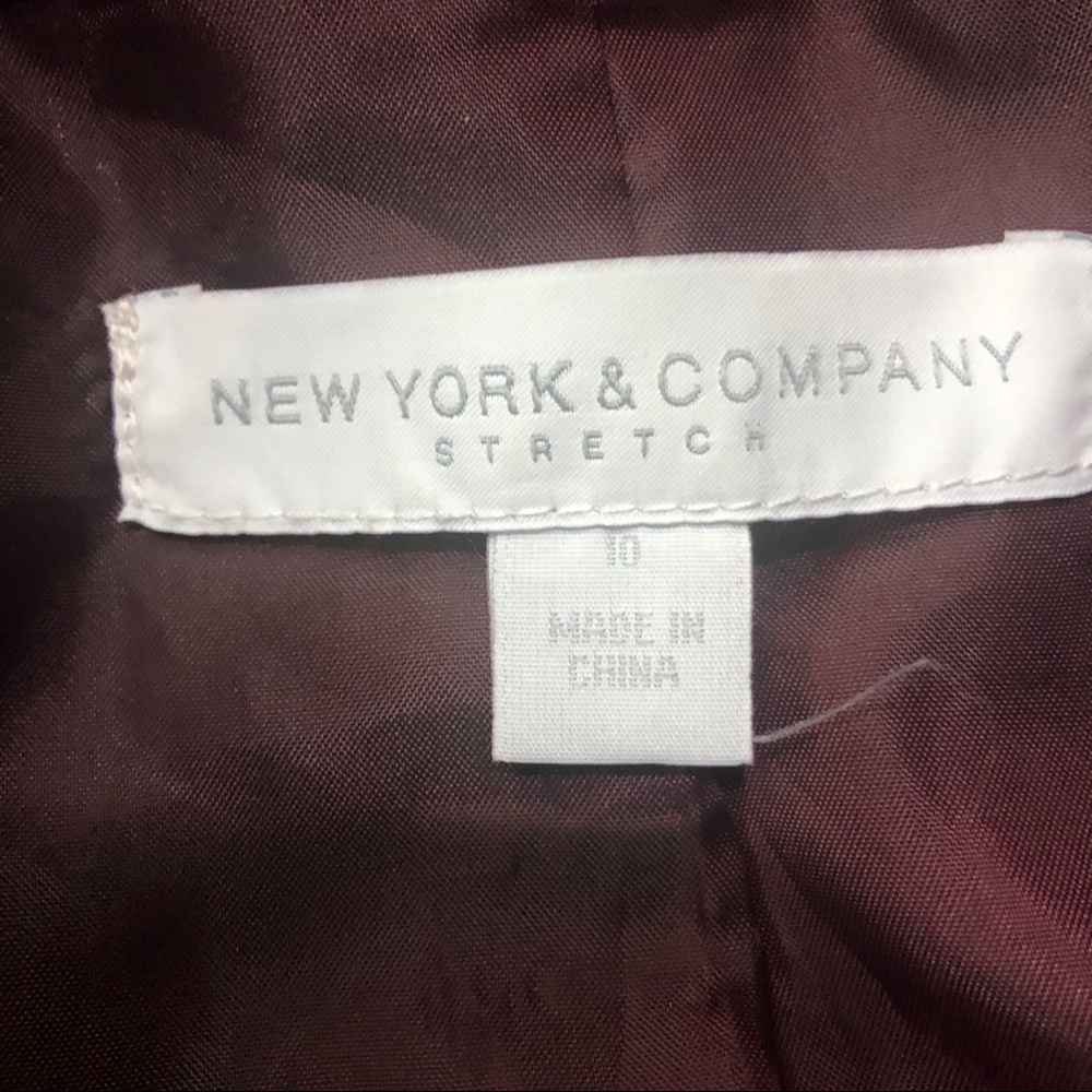 New York & Co. Women's Purple Blazer 10 - Picture 4 of 5
